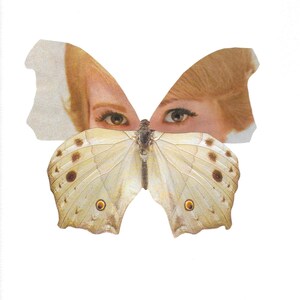 Earning Her Wings, Butterfly Art, Original Collage, Collage Art, Paper Collage, Surreal Collage, Butterfly Collage, Surreal Art, Wall Art