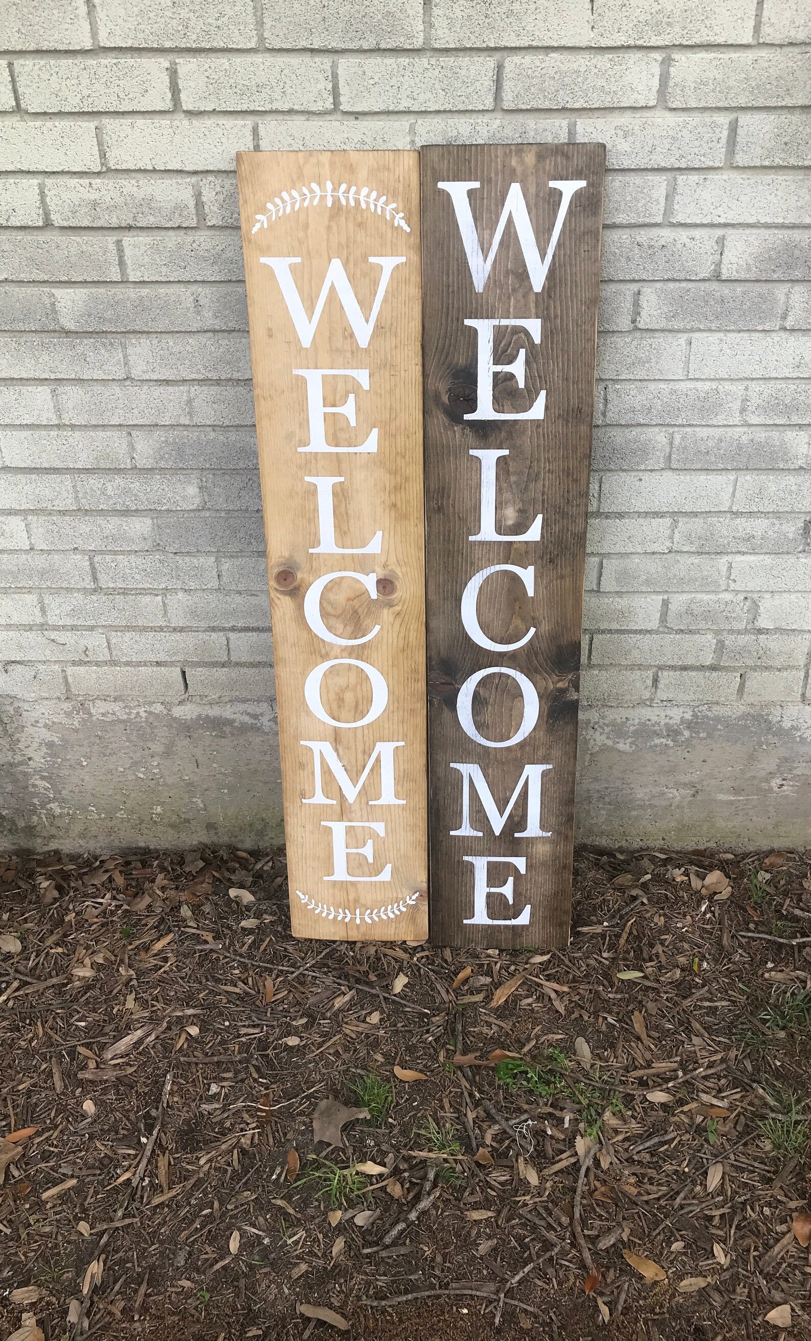 Vertical sign outdoor sign front porch Etsy