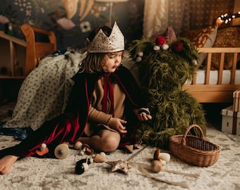 Velvet Hooded Capes•Hooded Cloak- Toddler Hooded Cape• Photography Fashion • Costume• **The fabric ties are DISCONTINUED**