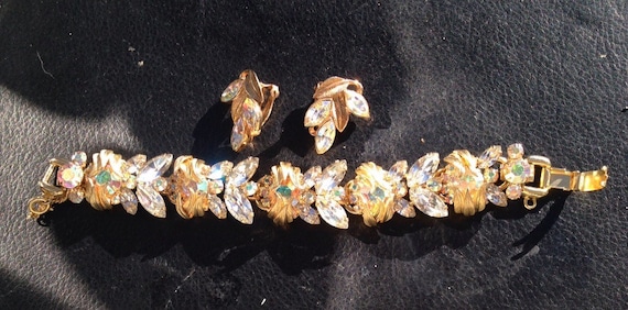 Juliana Rhinestone Bracelet and Earring Set