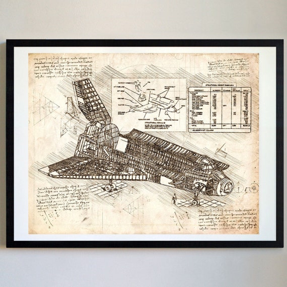 Blueprint Vintage Star Wars Millennium Falcon 24x32 inch Poster