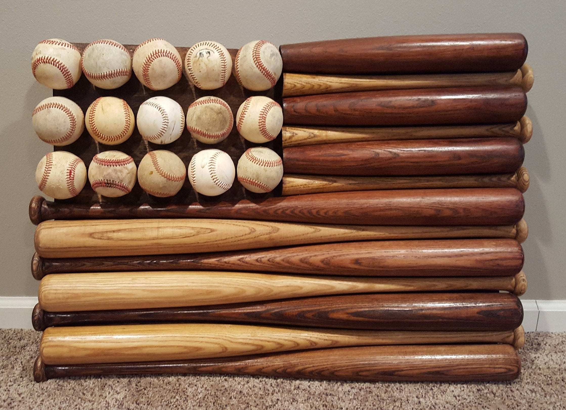 Baseball bat flag