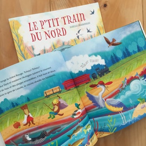 Le p'tit train du Nord, album pour enfant, livre jeunesse, Laurentides image 3