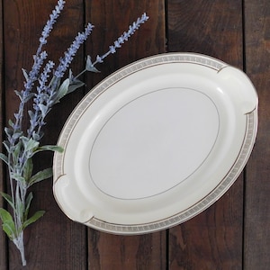 Vintage Taylor Smith Taylor Gold Pattern Serving Platter - Taylor Smith Dinnerware - Taylor Smith Dinnerware - Wedding Serving