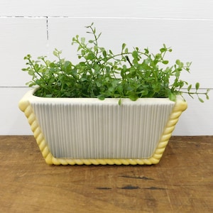 Vintage Ceramic Indoor Planter - Succulent Planter - Indoor Window Planter
