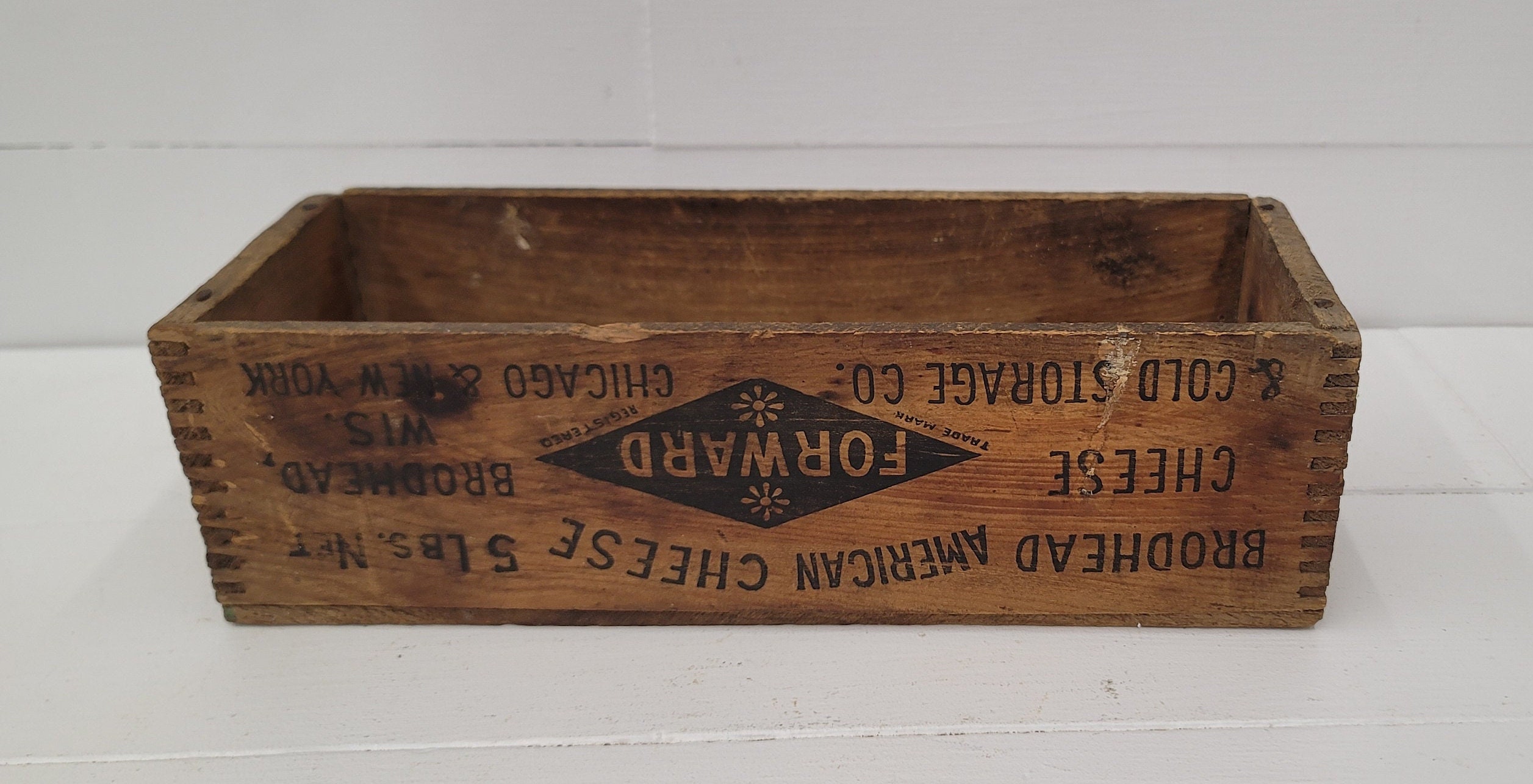 Vintage Brodhead 5 Lb Wood Cheese Box Farmhouse Kitchen Etsy