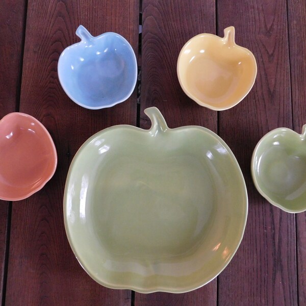 Apple Bowl Etsy