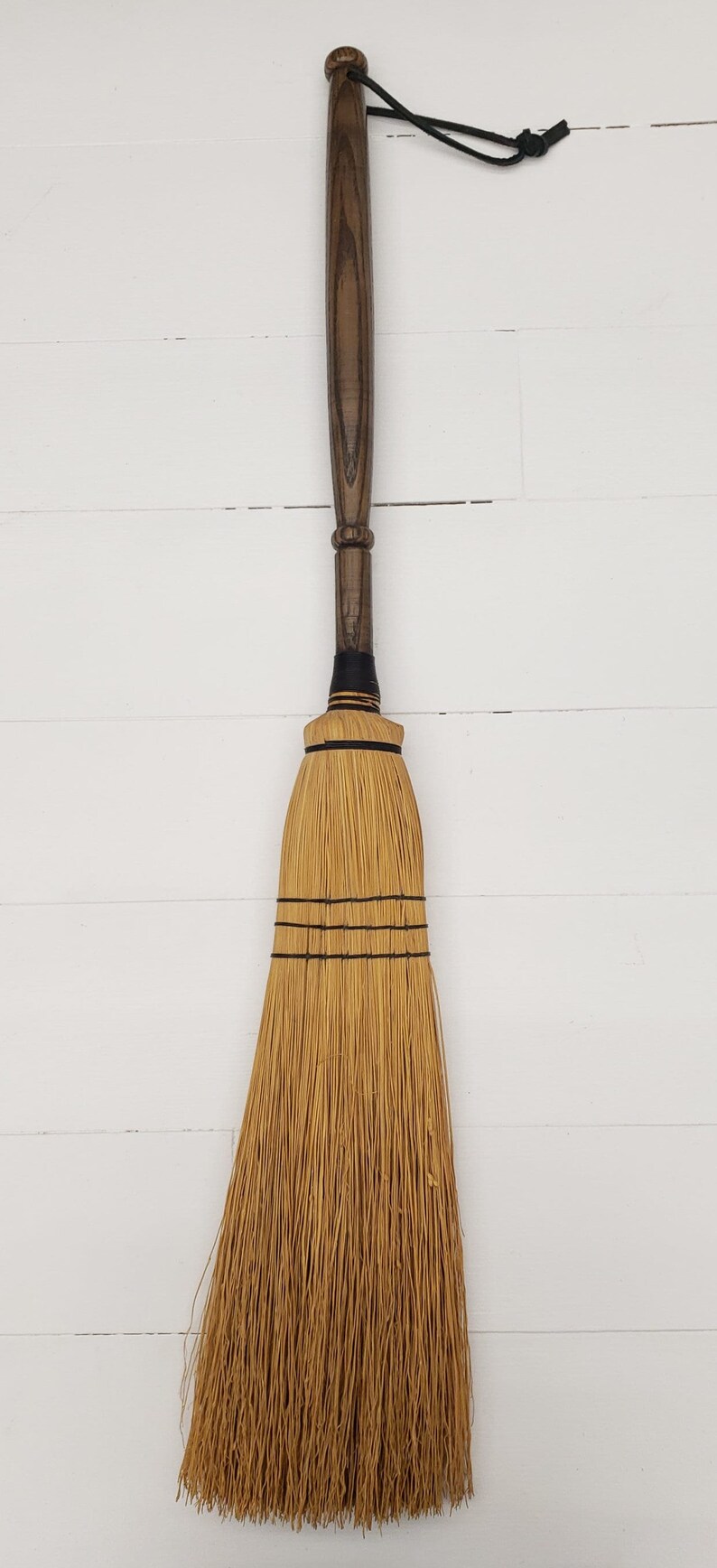 Vintage Straw Broom Fireplace Broom Fall Decor Witches Etsy