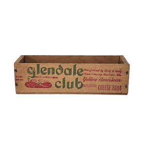 Vintage Wood Glendale Club Cheese 2 lb Box