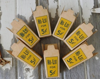 Vintage 1940&#39;s Ho-Lot For 5 Cents  Anamosa Creamery Co Anamosa Iowa Ice Creamer Sample Box, Farm Kitchen, Farmhouse Decor, Ice Cream Box