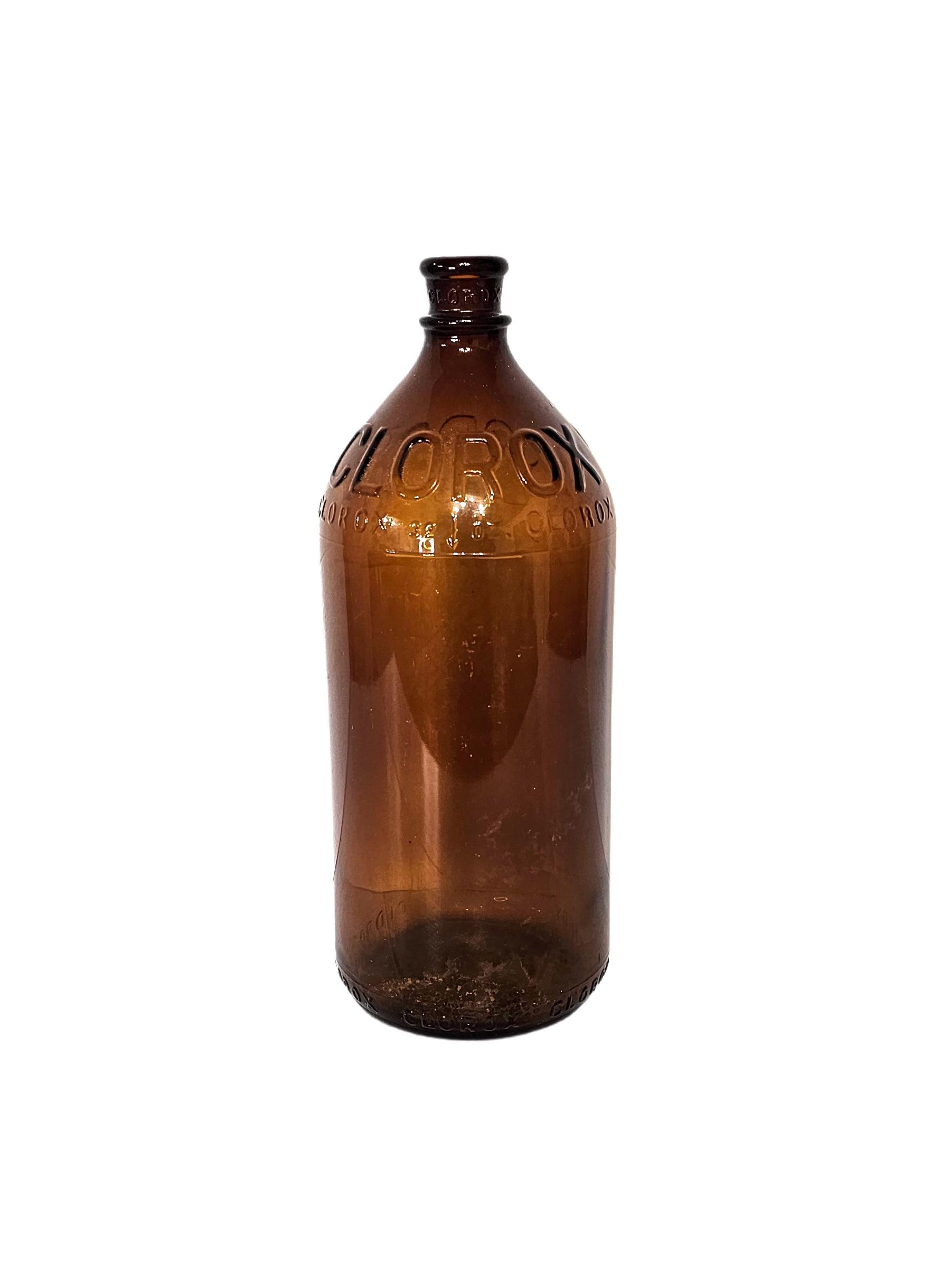 Vintage Brown Amber Embossed Clorox 32 Oz Glass Bottle - Etsy