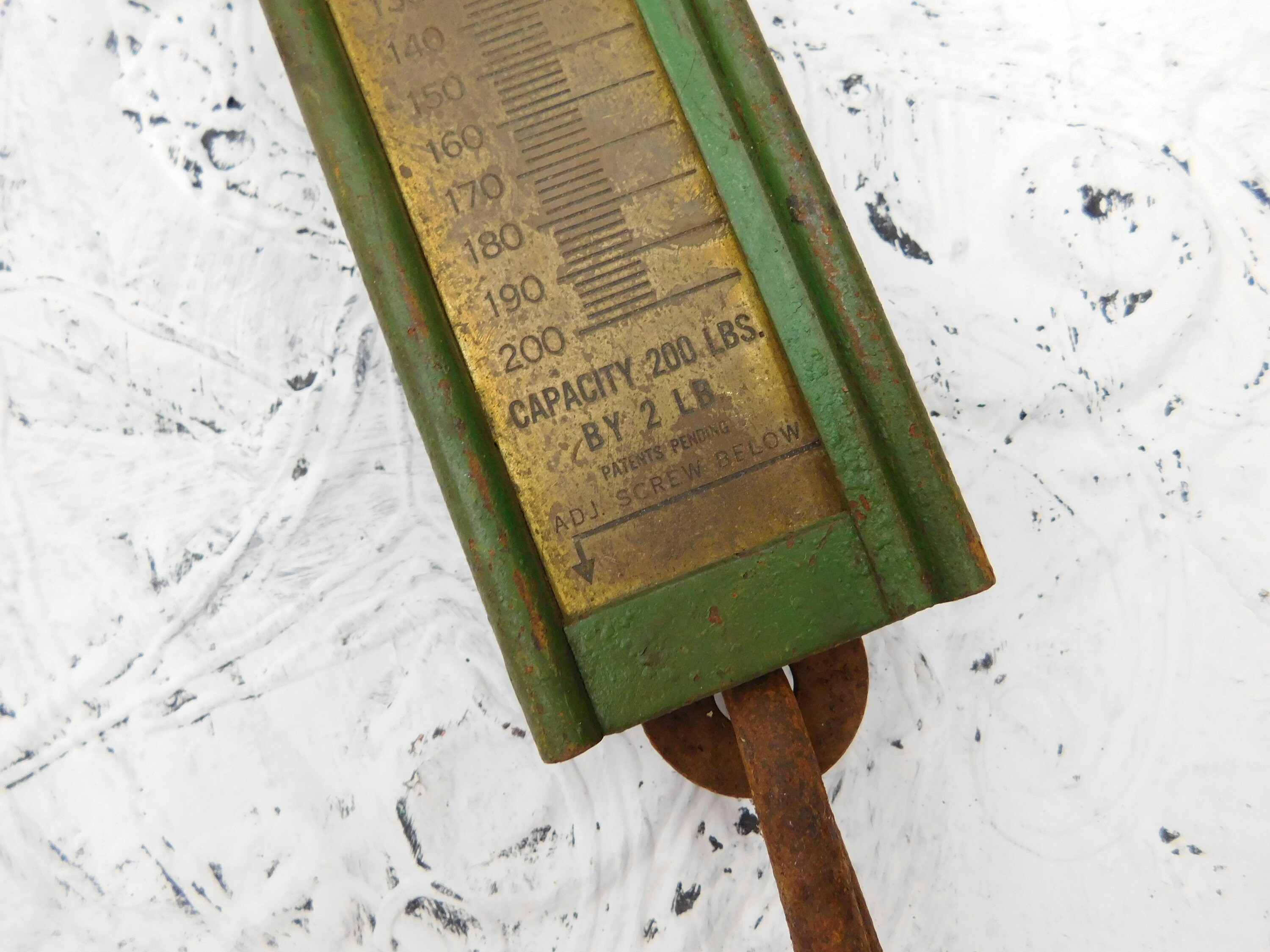 Vintage Green Hanson Model 8920 Hanging 200 LB Scale Etsy