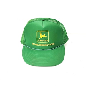 John Deere Gorra de béisbol, gorra de camionero, gorra de camionero, estilo  vintage, color verde, Verde, talla única