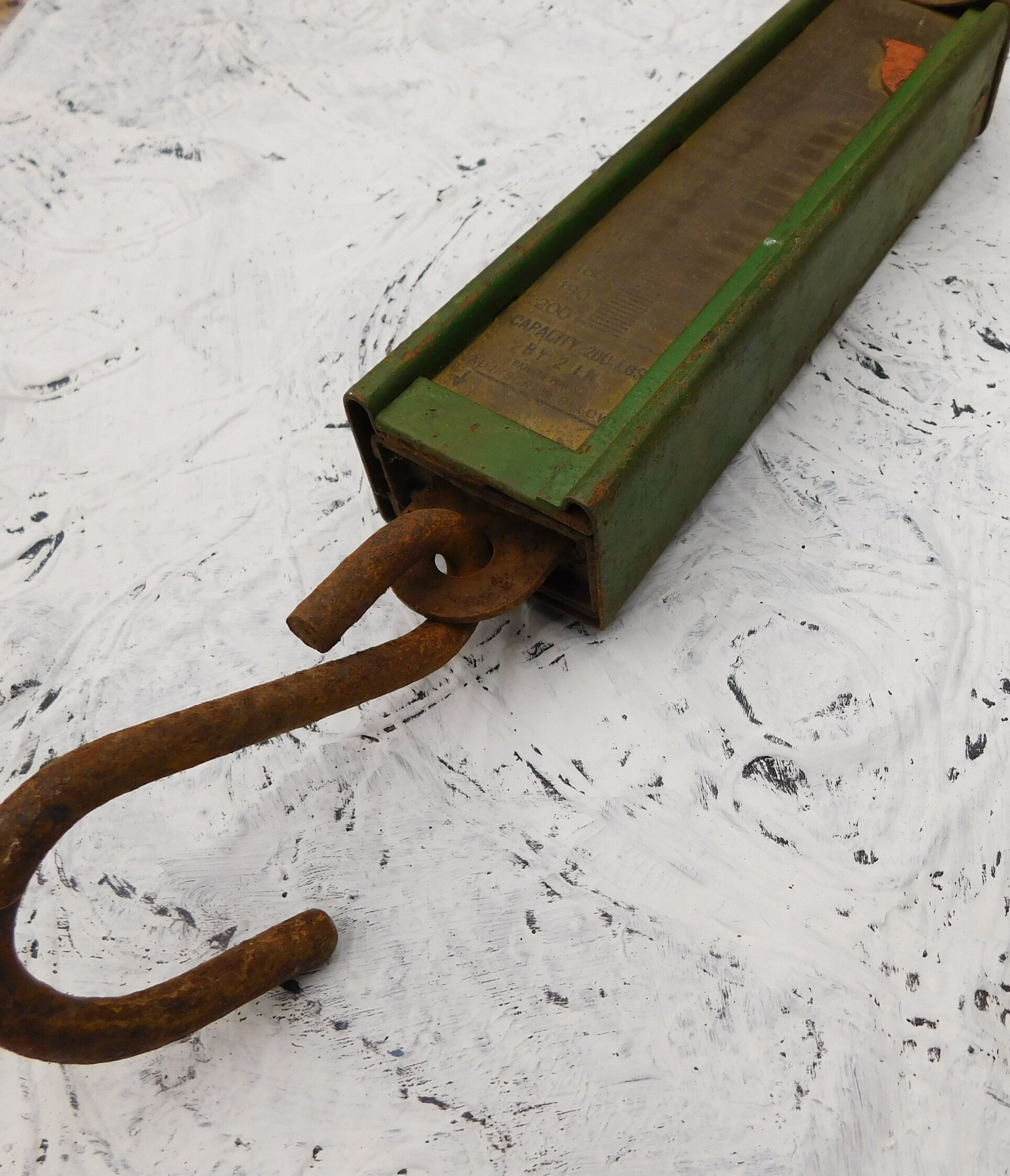 Vintage Green Hanson Model 8920 Hanging 200 LB Scale Etsy