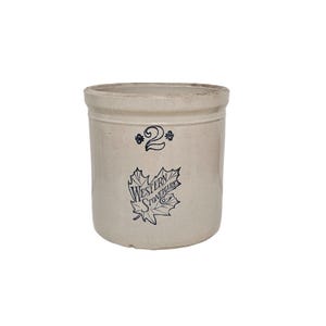 Vintage Two Gallon Western Stoneware Company Crock - Farmhouse Decor