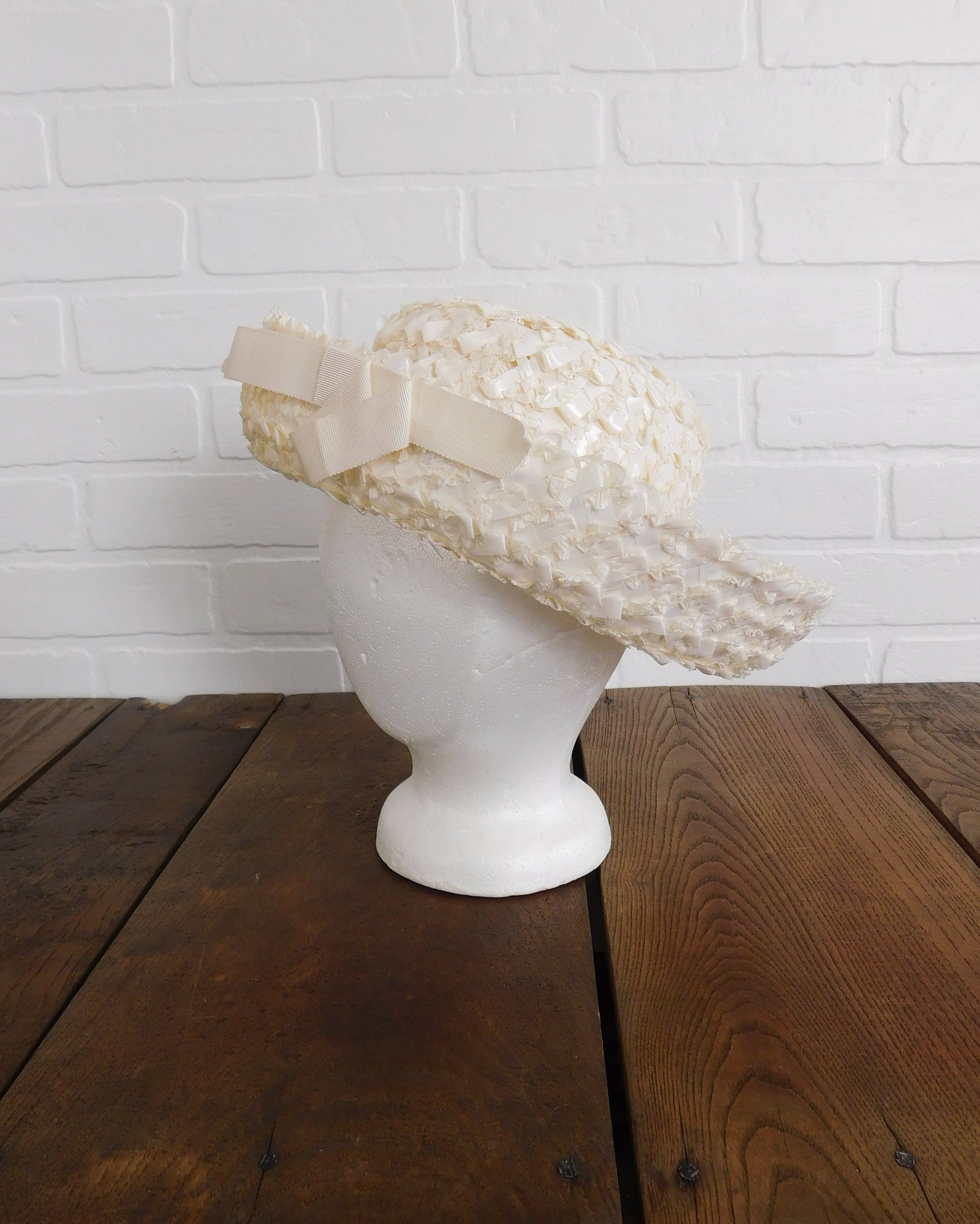 Vintage Juli-Kay Chicago Black Straw Hat Vintage Red Straw Hat Styled by Juli-Kay of Chicago | eBay main image 2