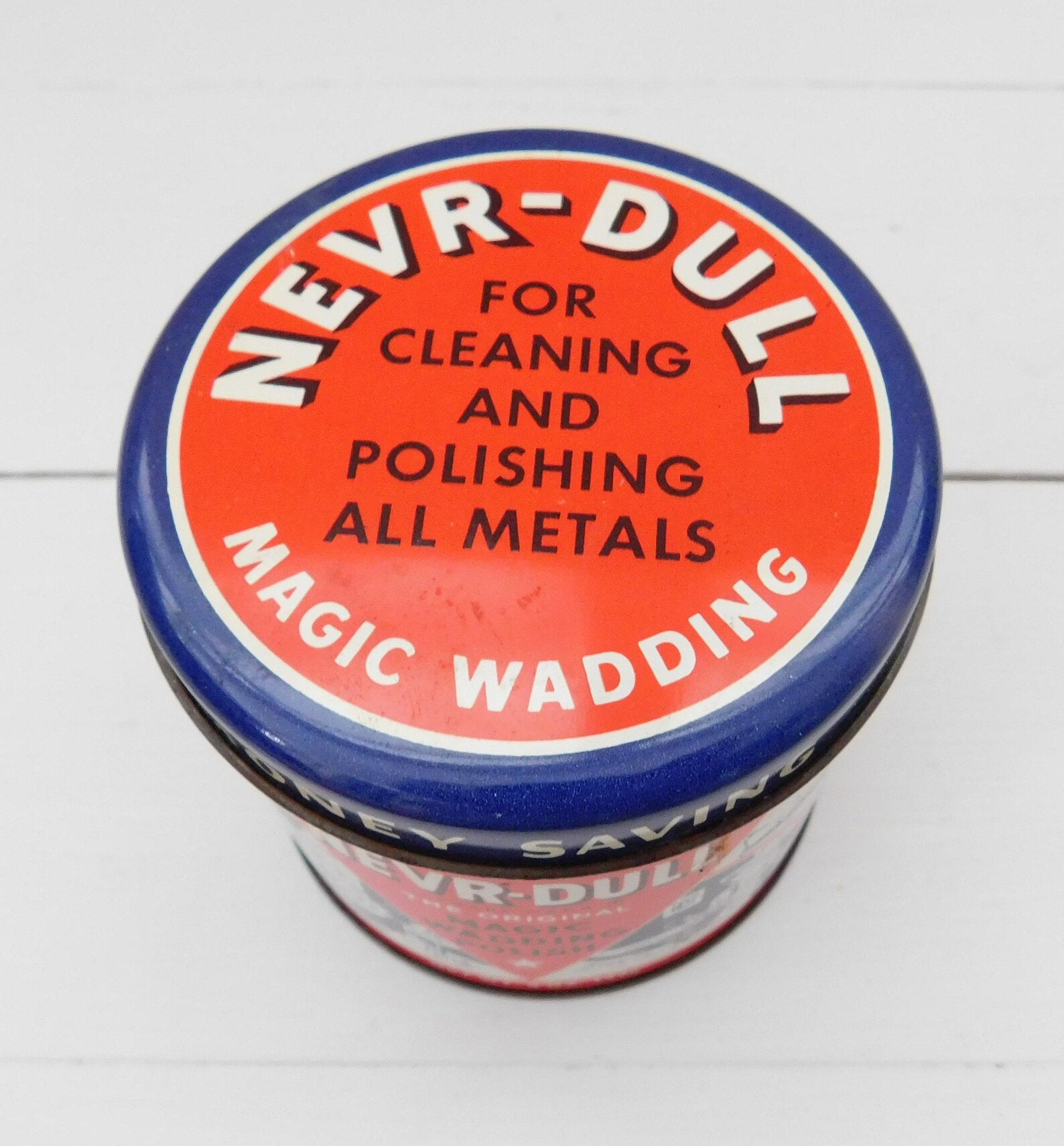 Vintage NeverDull Magic Wadding Tin Collectible Tin Etsy