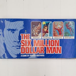 Vintage 1975 Parker Brothers The Six Million Dollar Man Board Game - Steve Austin The Bionic Man