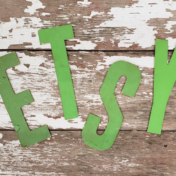 Vintage Green 6" Clipboard Sign Letters - Cardboard Letters - Farmhouse Decor - Menu Sign Letters