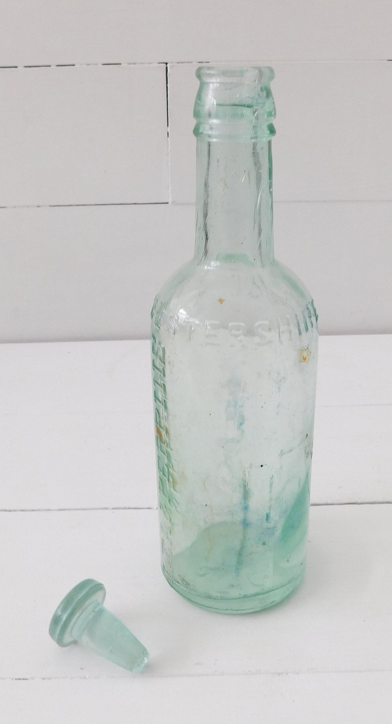 Vintage Lea & Perrins Worcestershire Sauce Glass Bottle With Etsy