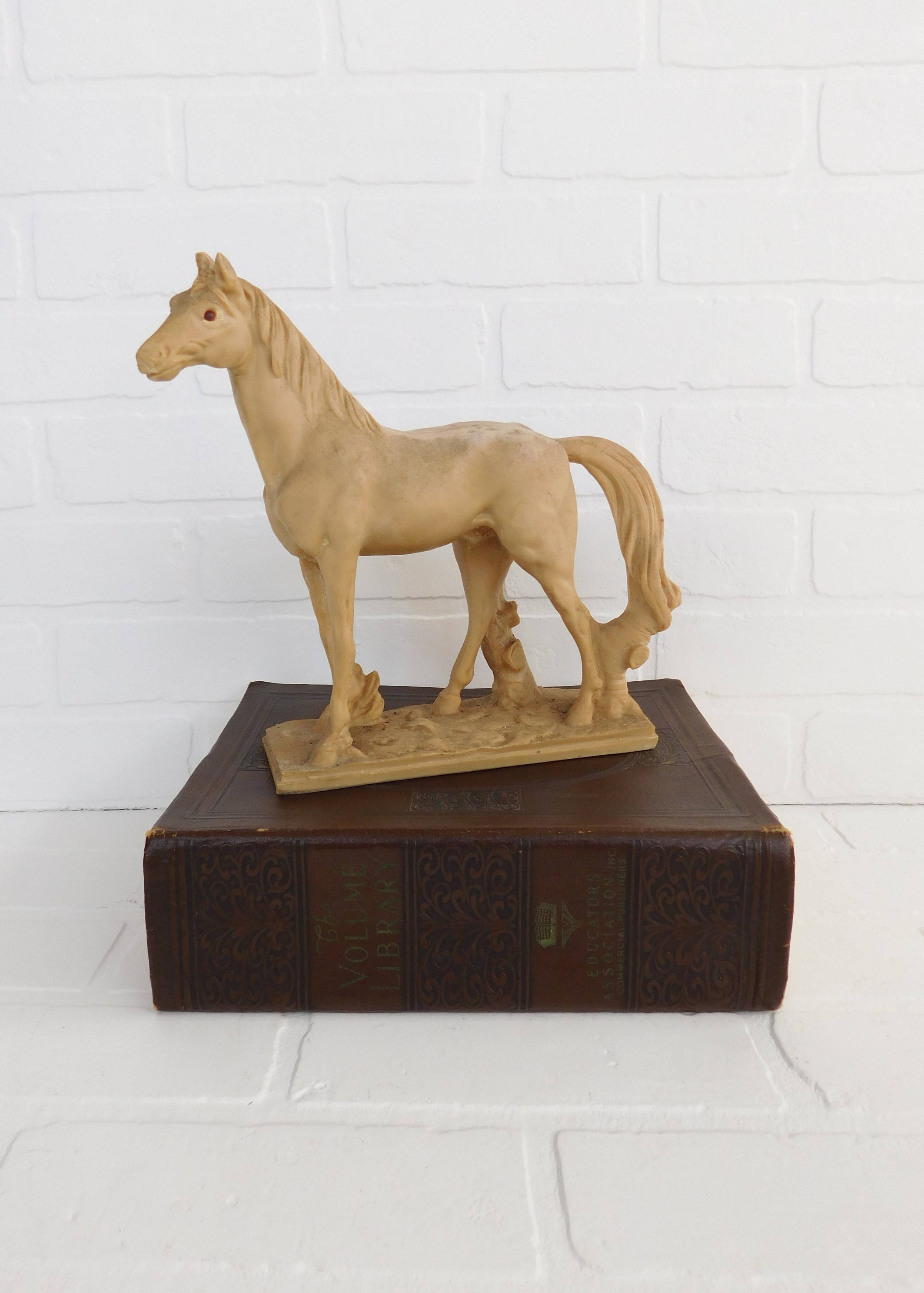 Vintage Horse Figurine Statue Western Decor Cowgirl Horse Etsy
