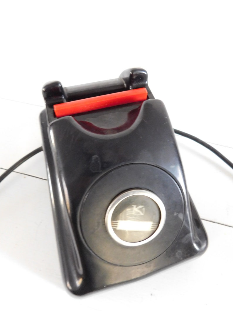 Movie Prop Vintage Kellogg 1000 Series Red Bar Black Desktop Phone Office Decor Retro Phone Courtesy Phone