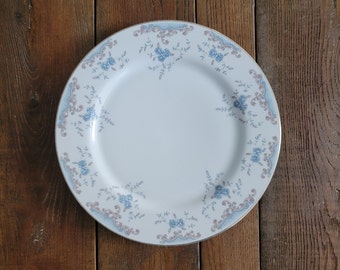 Vintage Imperial Seville Japan Dinner Plate - Blue Flowers Gold Trim Dinnerware - Imperial 5303 Replacement Plate