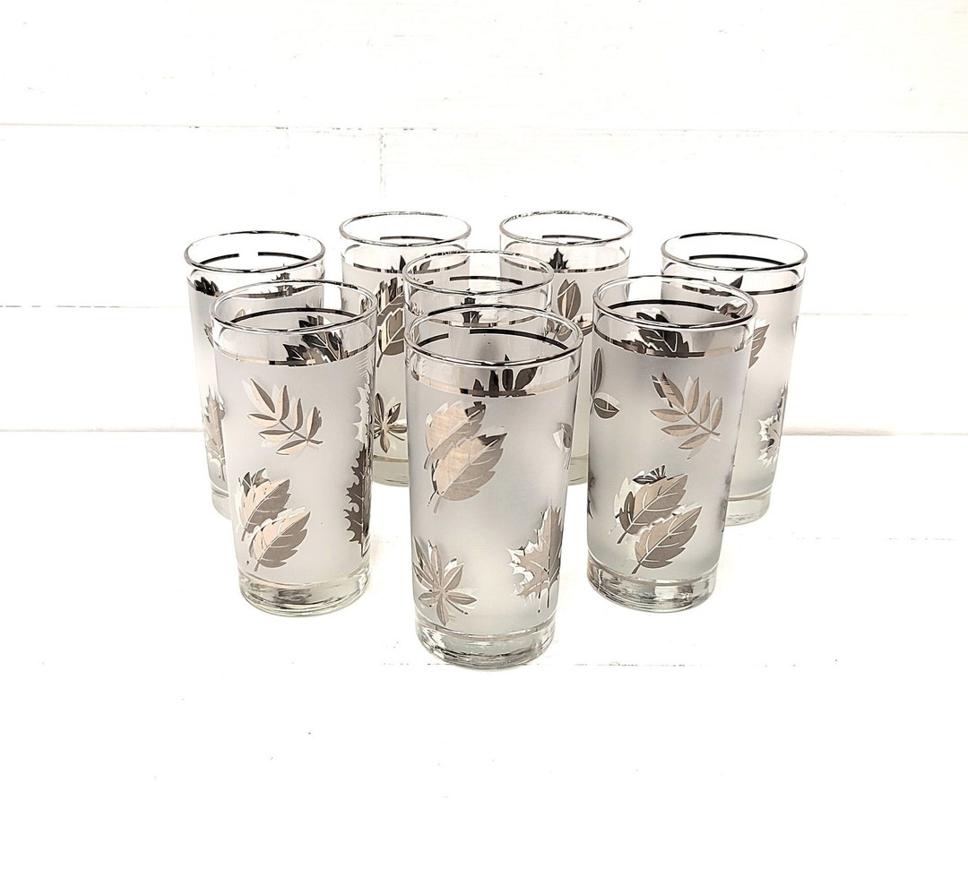 Libbey Silver Leaf Glasses