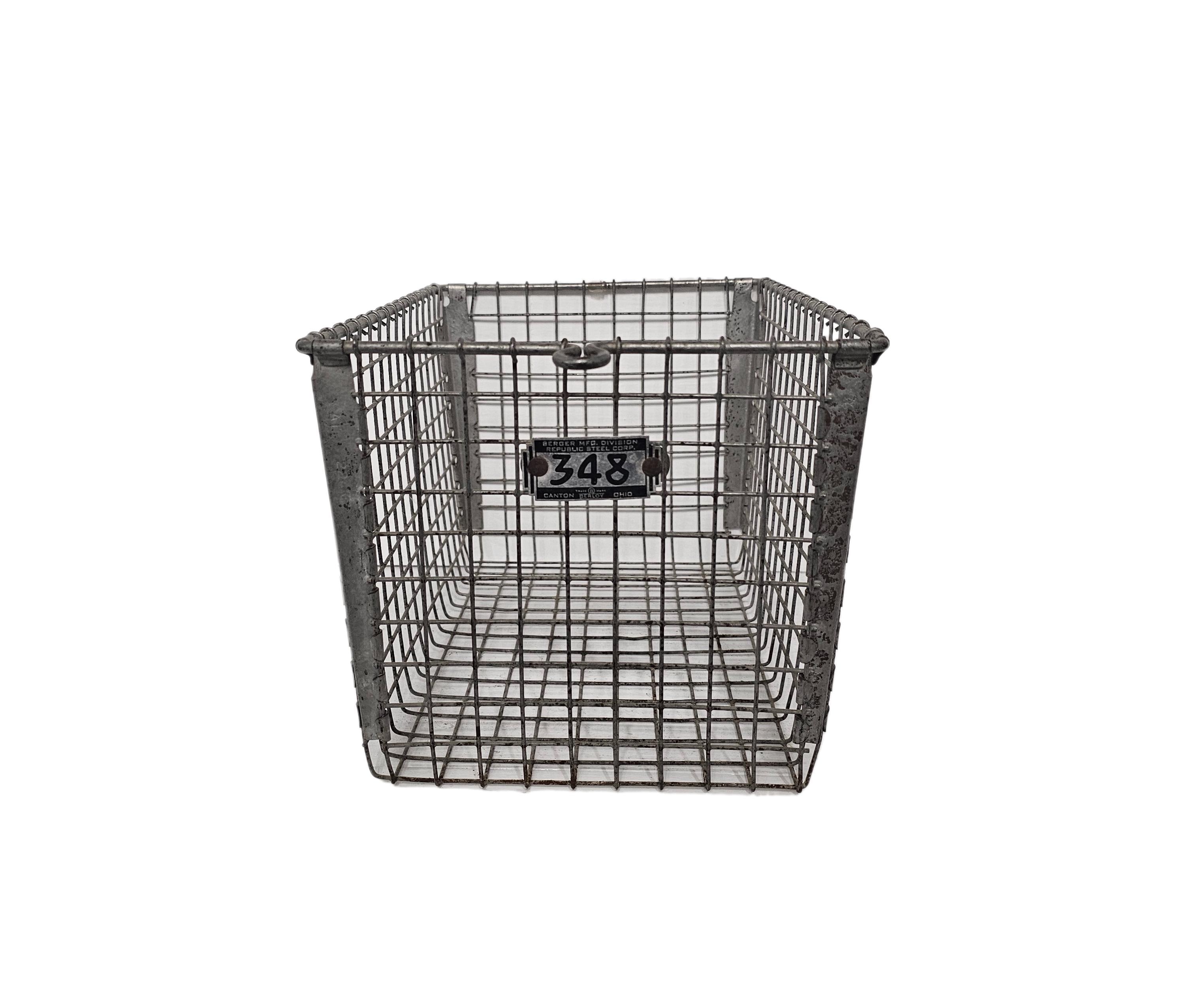 Vintage metal locker basket - Etsy 日本