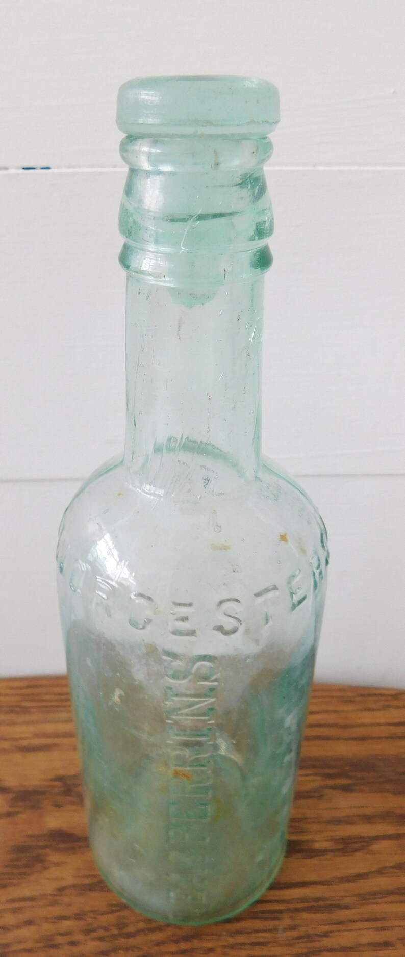 Vintage Lea & Perrins Worcestershire Sauce Glass Bottle With Etsy