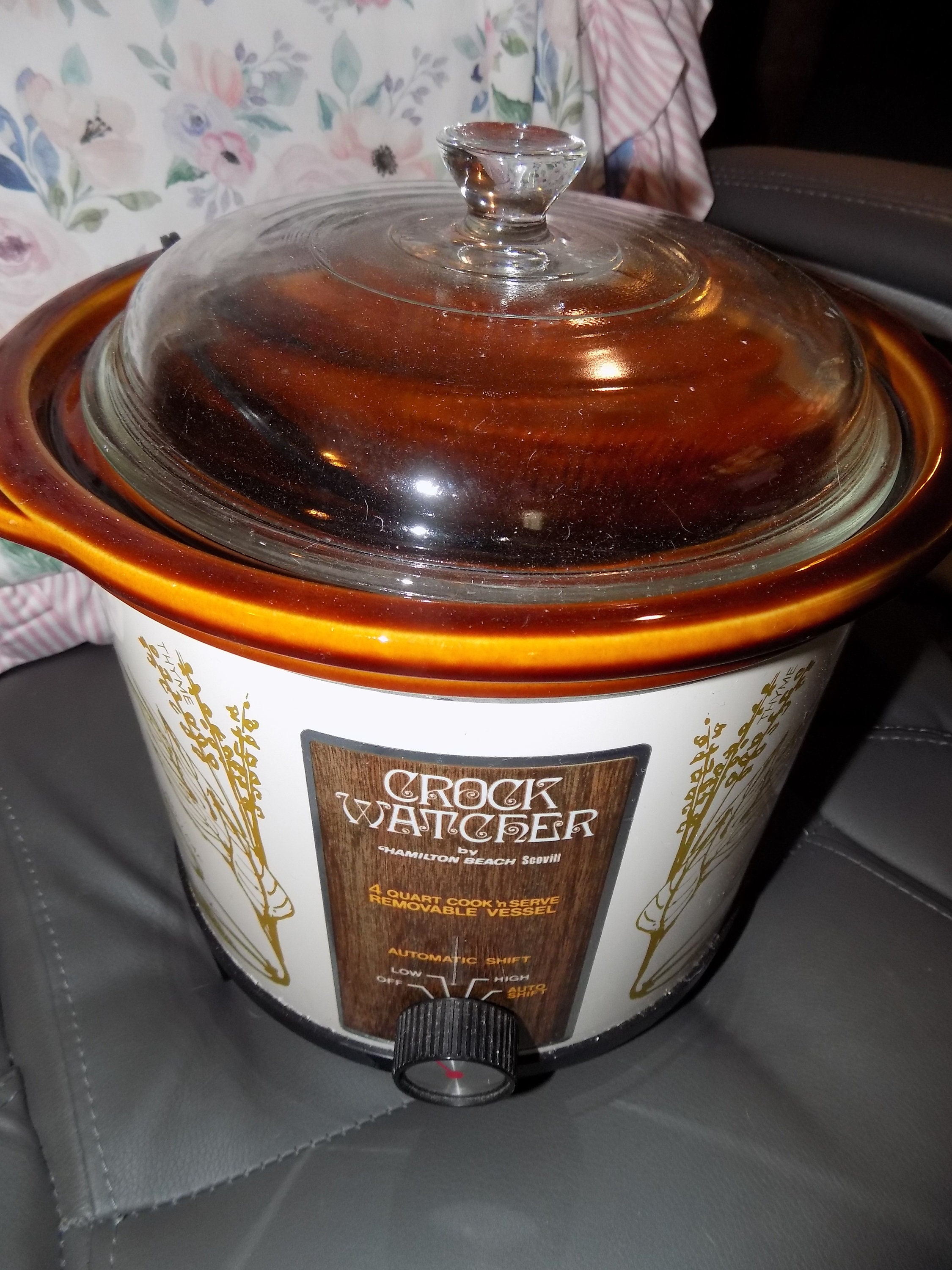 Vintage Crock Watcher Hamilton Beach 4 Quart Cook and Serve Etsy