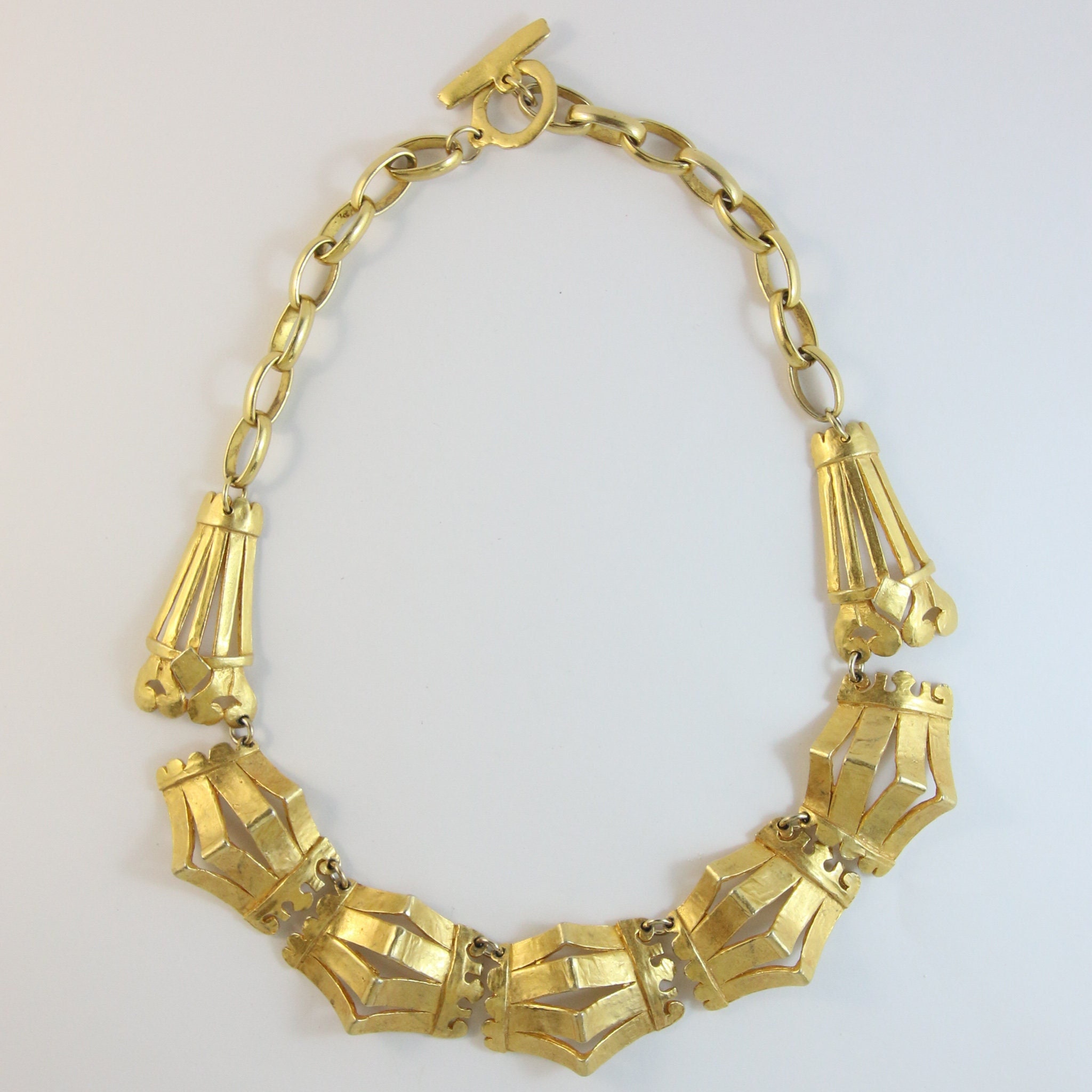 DELPHINE NARDIN PARIS ペンダント Signed Delphine Nardin Paris Vintage Gold Plated Necklace