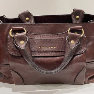 Vintage Celine Maroon Handbag