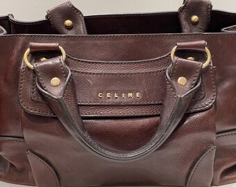 Vintage Celine Maroon Handbag