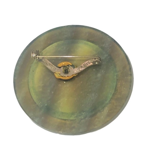 Broche Pomme Vintage En Celluloïd Par Léa Stein Paris | Broche Marron, Thème Fruit, Occasion
