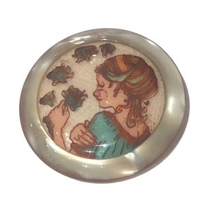 Rare Lea Stein Paris Vintage Signed Collectible Serigraphy Brooch Pin