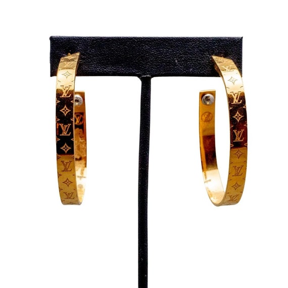 LOUIS VUITTON earring M65179 Boucle Dreille Pandan Gamble metal gold gold  Women Used