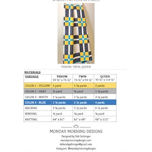 DIGITAL: Classic Plaid Quilt PDF Pattern, Modern Plaid Quilt Pattern, Beginner Quilt Pattern, Plaid Quilt Pattern for Beginners image 3