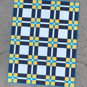 DIGITAL: Classic Plaid Quilt PDF Pattern, Modern Plaid Quilt Pattern, Beginner Quilt Pattern, Plaid Quilt Pattern for Beginners image 9