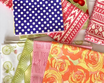 Rare Moda Fabrics Out-of-Print Bundle: Bright Sun, Dot-Dot-Dash Cherries, Acreage; Hard to Find Moda Fabrics Bundle