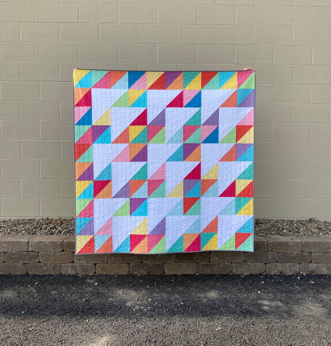 Triangle Twizzle Quilt PDF Pattern Etsy