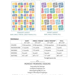 DIGITAL: Sweet Stripes Quilt PDF Pattern image 3