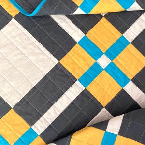 DIGITAL: Classic Plaid Quilt PDF Pattern, Modern Plaid Quilt Pattern, Beginner Quilt Pattern, Plaid Quilt Pattern for Beginners image 5