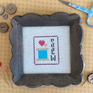 Love to Sew Cross Stitch PDF Pattern, Cute Sewist Cross Stitch PDF Pattern, Quilting Cross Stitch PDF Pattern, Sewing Room Dècor