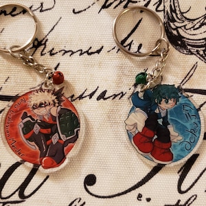 Bakugou and Izuku Keychains