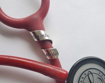 Stethoscope ID tag.Stethoscope name tag.Stethoscope. Doctor gift.Nurse Gift.Nurse Practitioner Gift.Pinning Gift.Physical therapist gift.