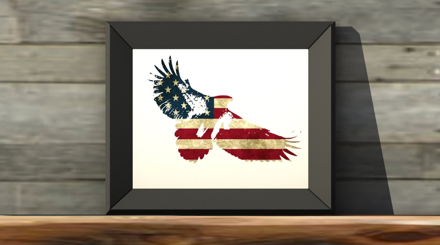 Patriot Eagle 8x10 Printable Wall Art - Etsy