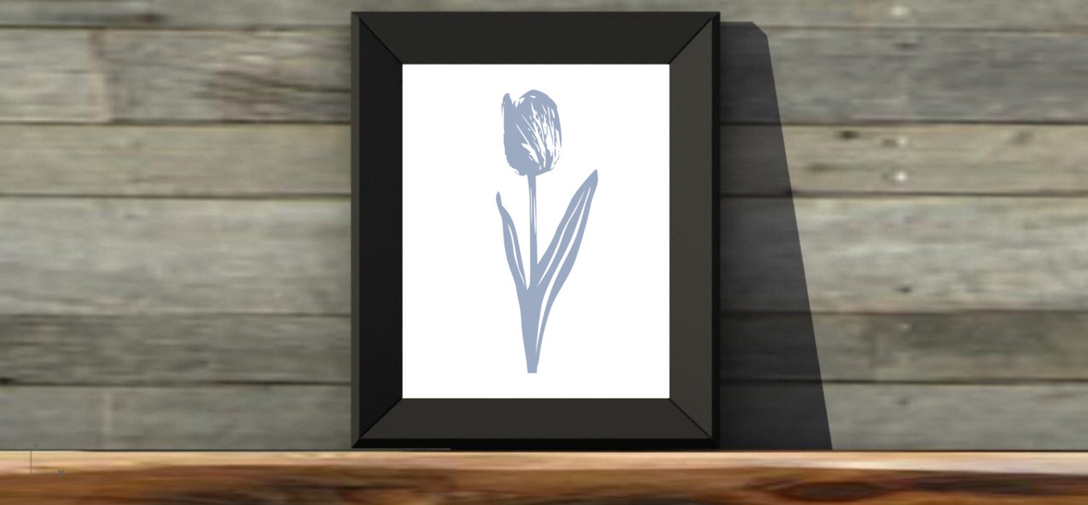 Tulip POWDER BLUE 8x10 Printable Wall Art Etsy