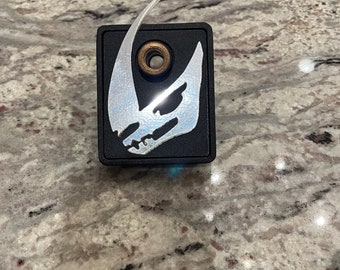 Laser cut pinball shooter plate art for Stern Mandalorian pinball