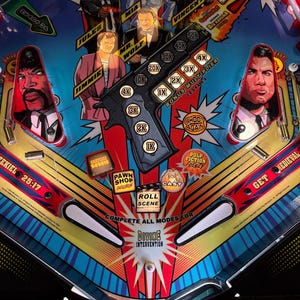 Pulp Fiction Pinball: 9mm shell casing return lane plastic protector and decoration